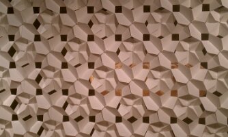 Folded paper divider