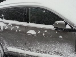 Snow spots