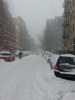 Side street looking east