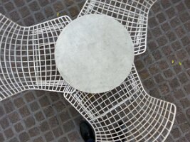 Wire chairs (53rd St and 5th Ave)